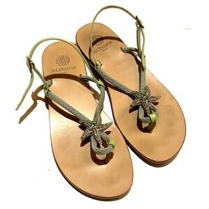 Altariva Starfish Made in Italy Leather Sandals Women's EU 40 US 8